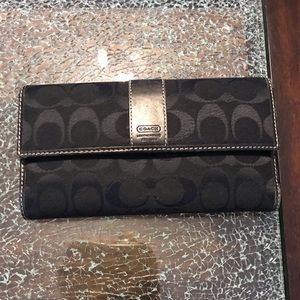 Coach checkbook wallet